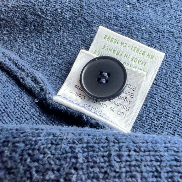 Lacoste “Roland Garros” Paris Collection Navy Blue Men's Cardigan Sweater-France - Picture 5 of 6